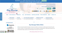 Desktop Screenshot of buymassagetables.com